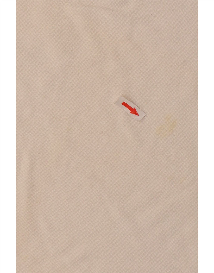 Fred Perry Boys Polo Shirt 13-14 Years Off White Cotton