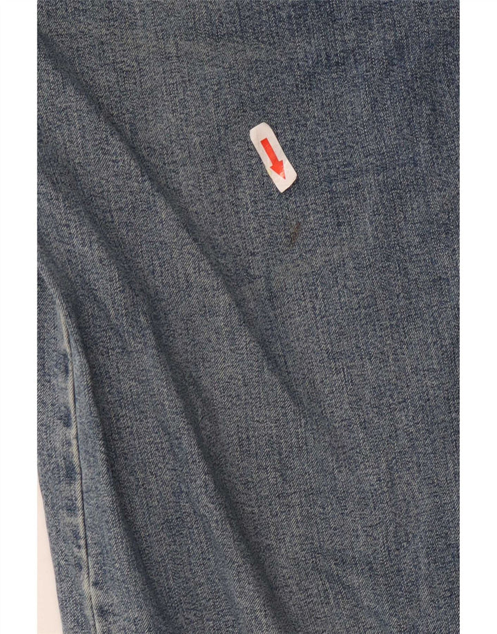 Armani Mens Straight Jeans W32 L32 Blue Cotton