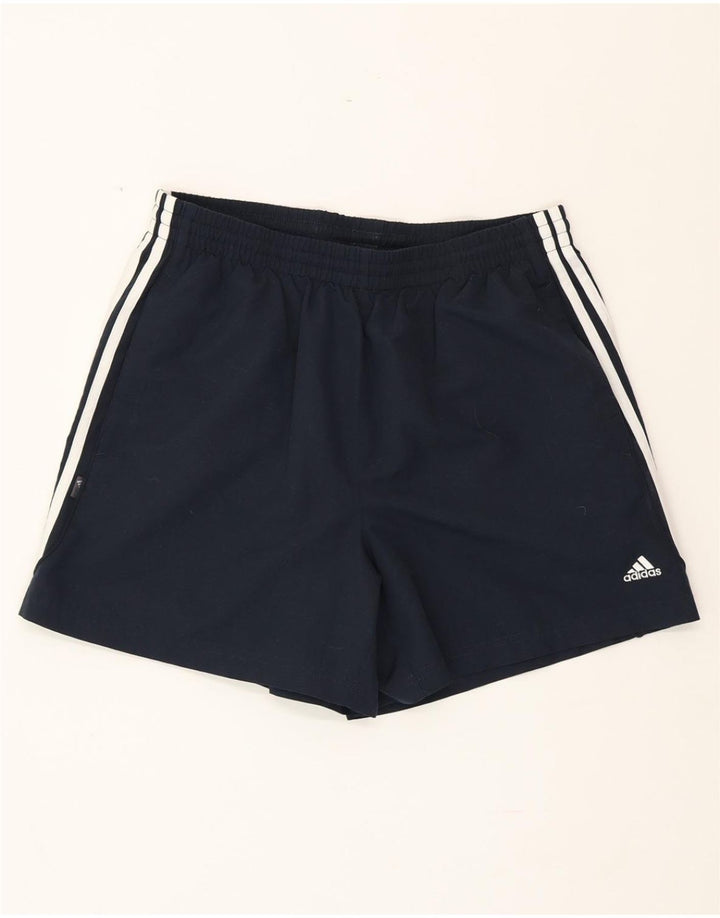 ADIDAS Mens Sport Shorts Large  Navy Blue Polyester