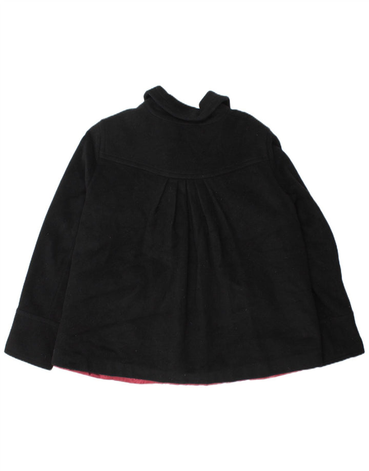 Jack Wills Womens Pea Coat UK 12 Medium  Black Wool