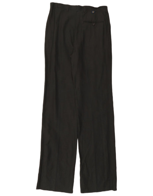 Vintage Mens Pegged Chino Trousers W30 L36 Black Viscose