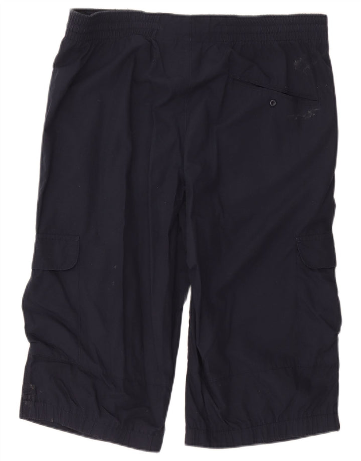 Adidas Mens Cargo Shorts Medium W36 Navy Blue Cotton