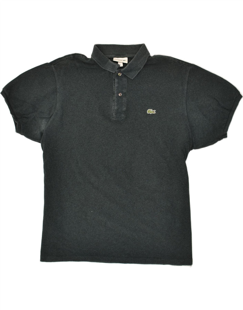 LACOSTE Mens Polo Shirt Size 6 XL Black Cotton | Vintage Lacoste | Thrift | Second-Hand Lacoste | Used Clothing | Messina Hembry 