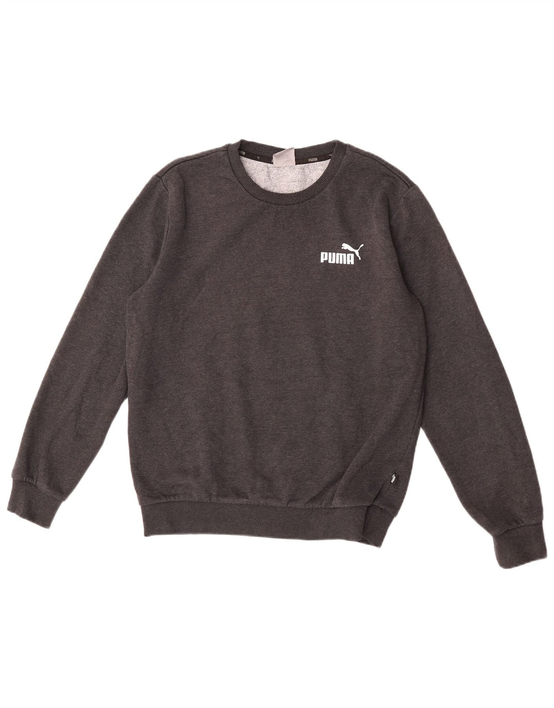 Puma Mens Sweatshirt Jumper Small Grey Cotton