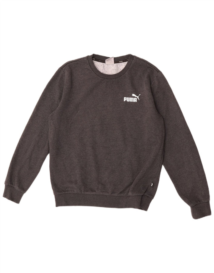 Puma Mens Sweatshirt Jumper Small Grey Cotton