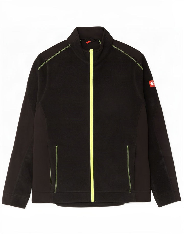 Engelbert Strauss Mens Fleece Jacket UK 42 XL Black Polyester