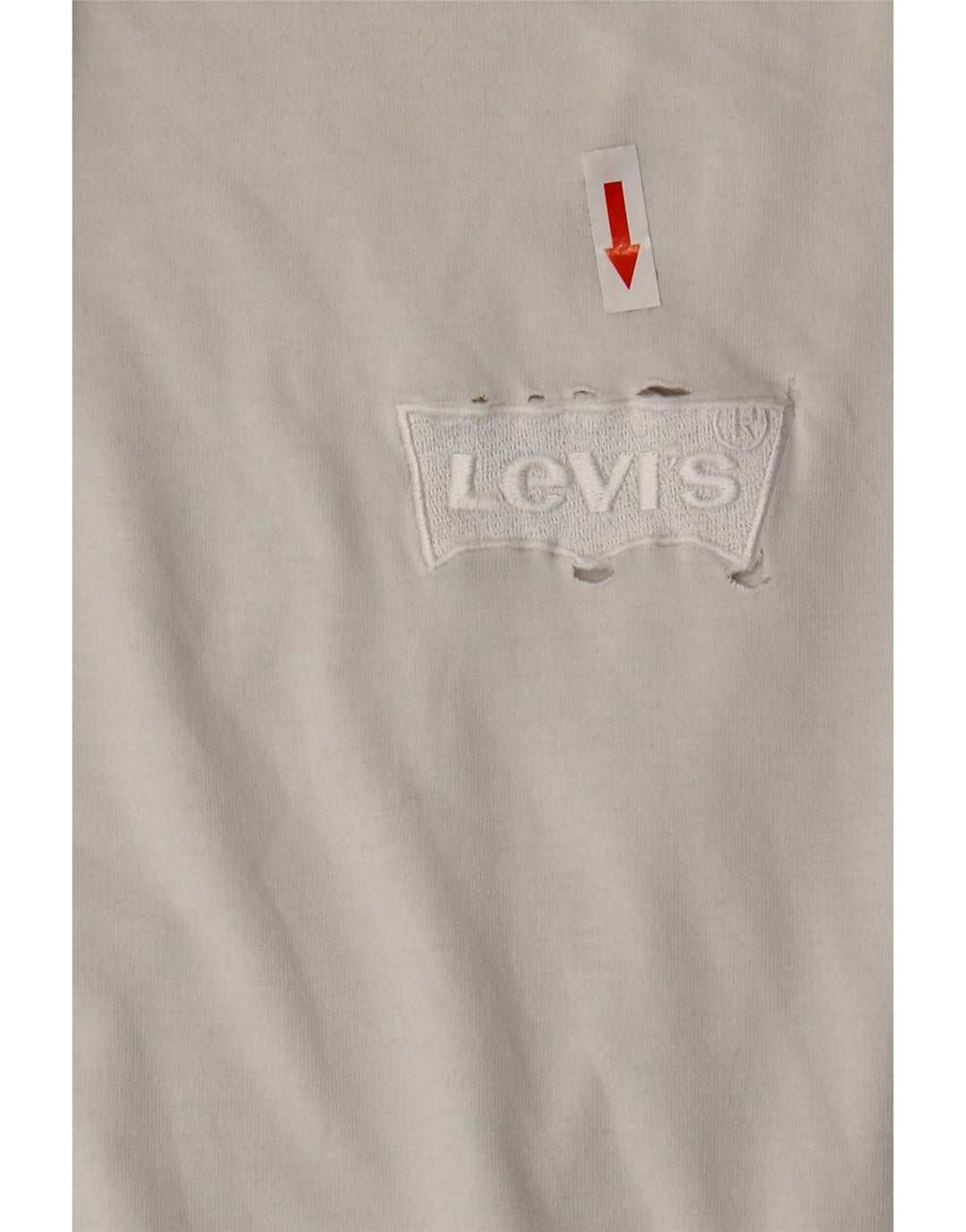 Levi's Mens Relaxed Fit T-Shirt Top Large White Cotton