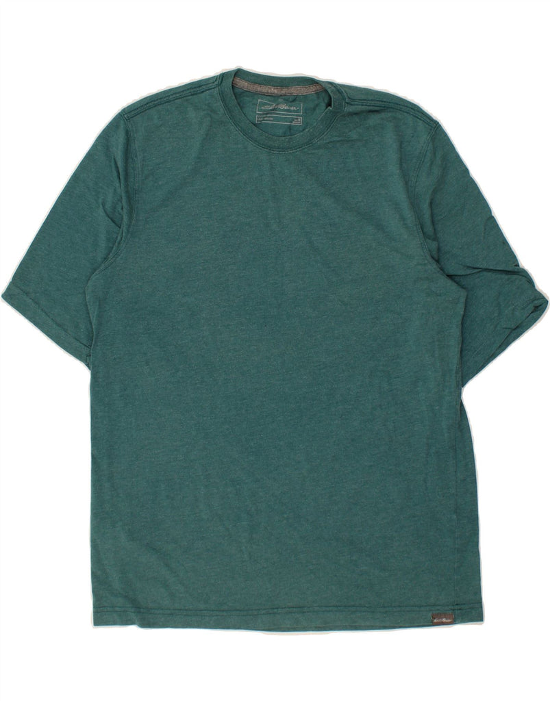 EDDIE BAUER Mens T-Shirt Medium Green Cotton Vintage Eddie Bauer and Second-Hand Eddie Bauer from Messina Hembry 