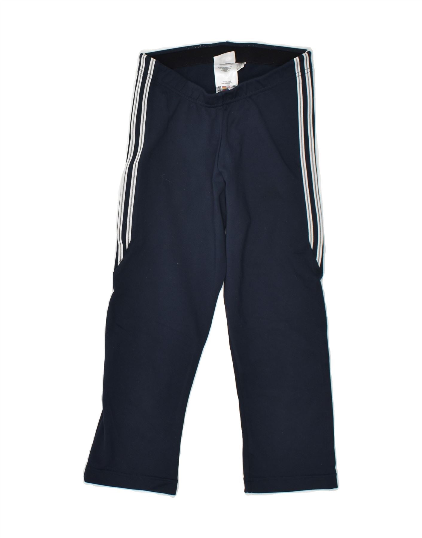 ADIDAS Womens Capri Leggings UK 10 Small Navy Blue Polyester, Vintage &  Second-Hand Clothing Online