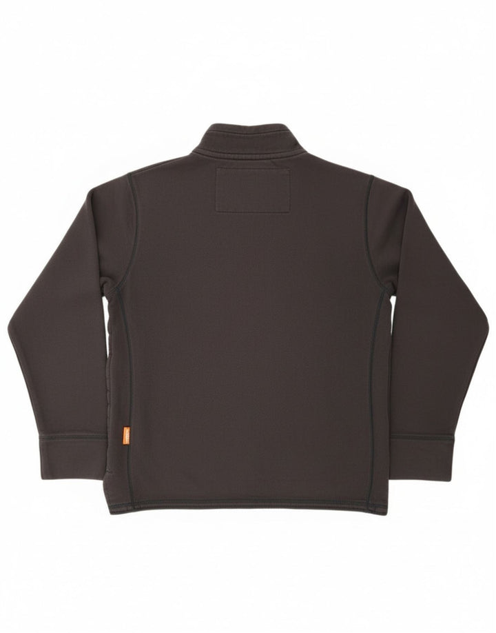 Superdry Mens Graphic Button Neck Sweatshirt Jumper XL Black Cotton