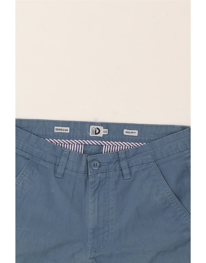 DACK'S Womens Regular Fit Chino Shorts IT 44 Medium W30  Blue Cotton Vintage Dack's and Second-Hand Dack's from Messina Hembry 