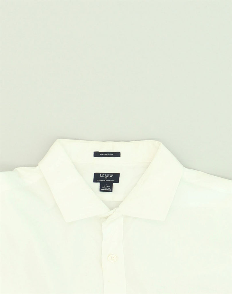 J. CREW Mens Thompson Shirt Size 16-16 1/2 Large White Cotton | Vintage J. Crew | Thrift | Second-Hand J. Crew | Used Clothing | Messina Hembry 