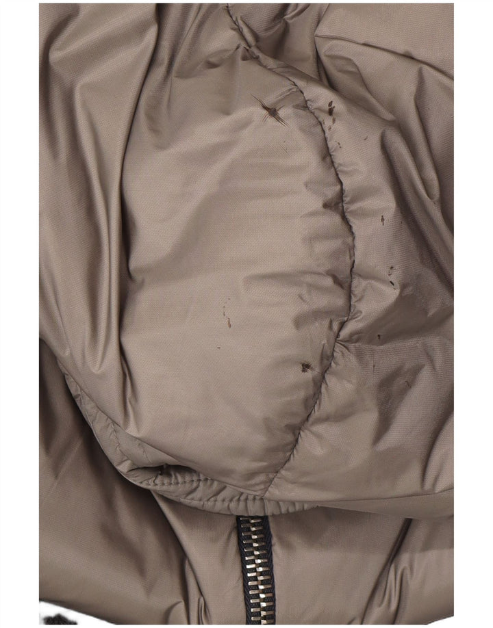 Moncler Mens Hooded Padded Jacket Size 3 Large Grey Colourblock Designer