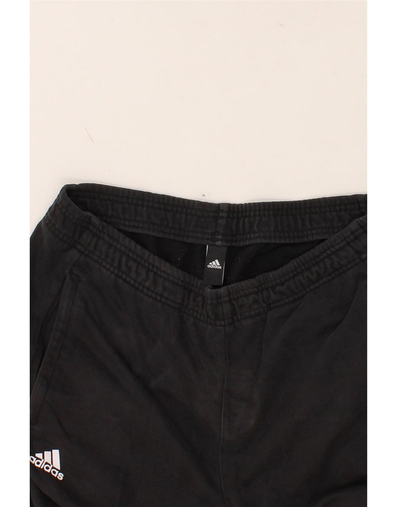 ADIDAS Mens Graphic Tracksuit Trousers Joggers Medium  Black Vintage Adidas and Second-Hand Adidas from Messina Hembry 