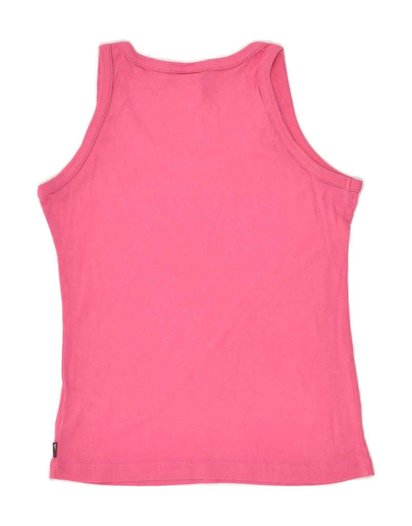 ADIDAS Womens Graphic Vest Top UK 16 Large  Pink Cotton | Vintage Adidas | Thrift | Second-Hand Adidas | Used Clothing | Messina Hembry 