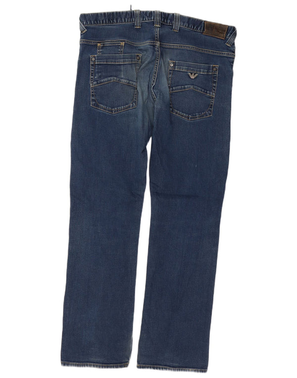 Armani Mens Straight Jeans W38 L33 Blue