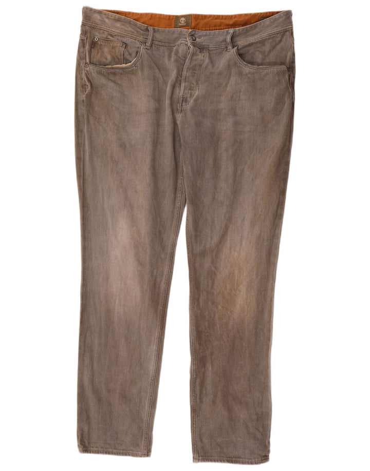 Timberland Mens Slim Jeans W42 L34 Grey Cotton