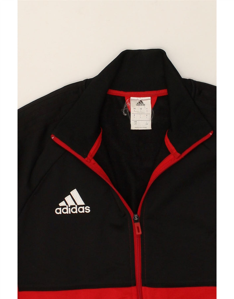 ADIDAS Mens Tracksuit Top Jacket Large Black Colourblock Polyester | Vintage Adidas | Thrift | Second-Hand Adidas | Used Clothing | Messina Hembry 