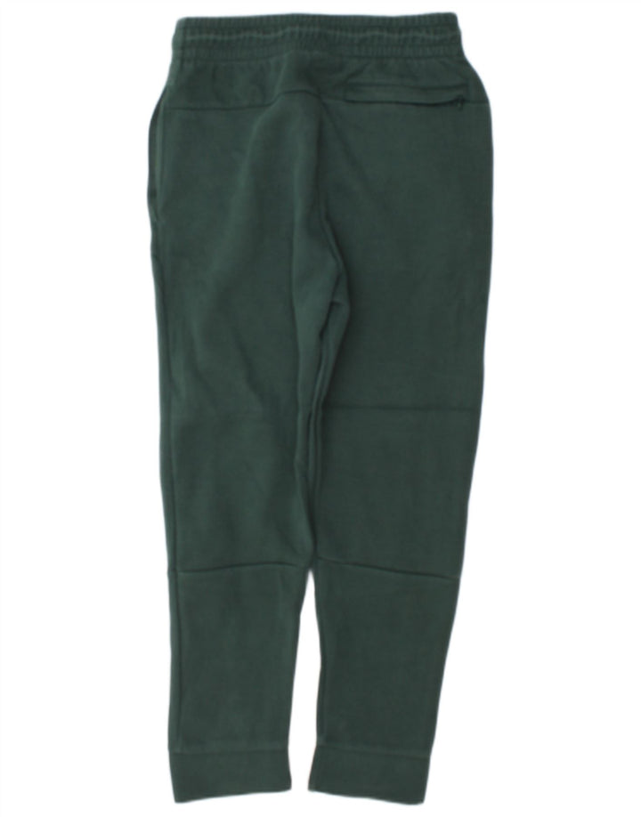 Puma Mens Tracksuit Trousers Joggers Small  Green Cotton