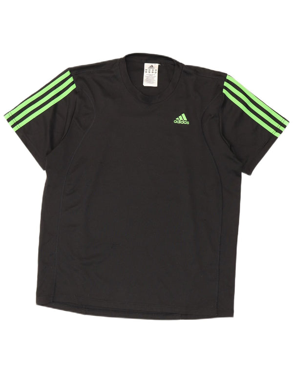 ADIDAS Mens Climalite T-Shirt Top Medium Black Polyester