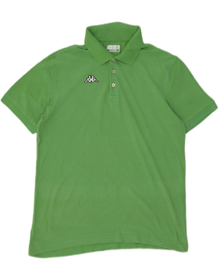 Kappa Mens Polo Shirt 2XL Green Cotton