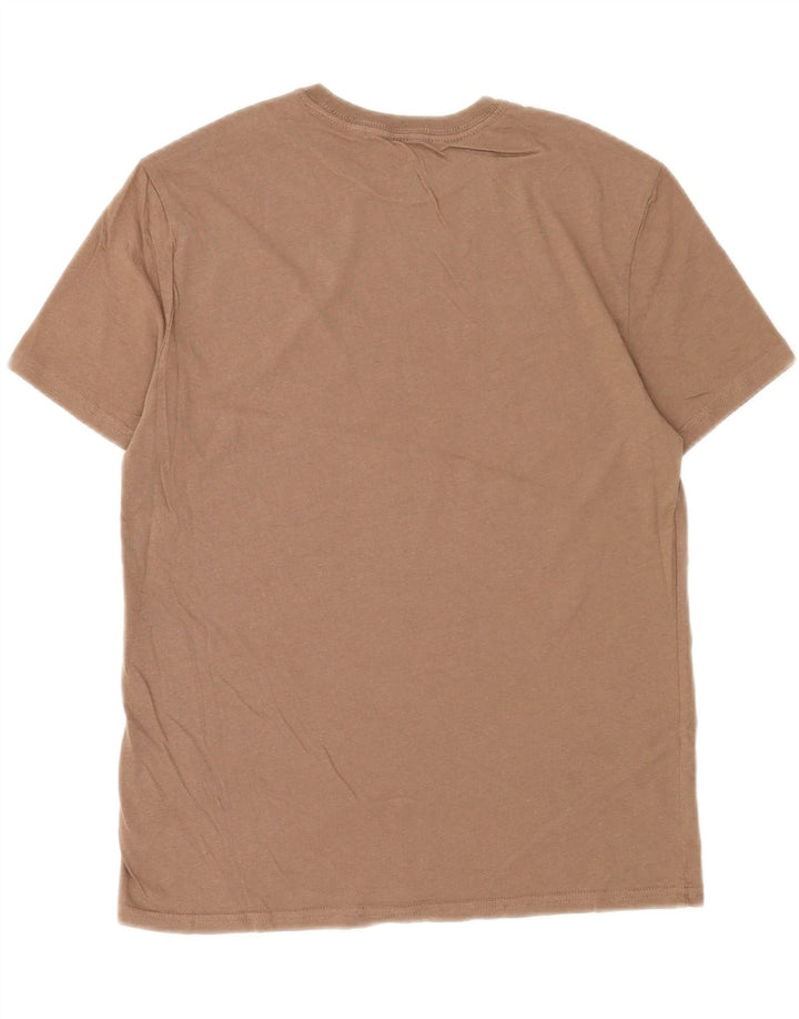 Hurley Mens Graphic T-Shirt Top Medium Brown Cotton