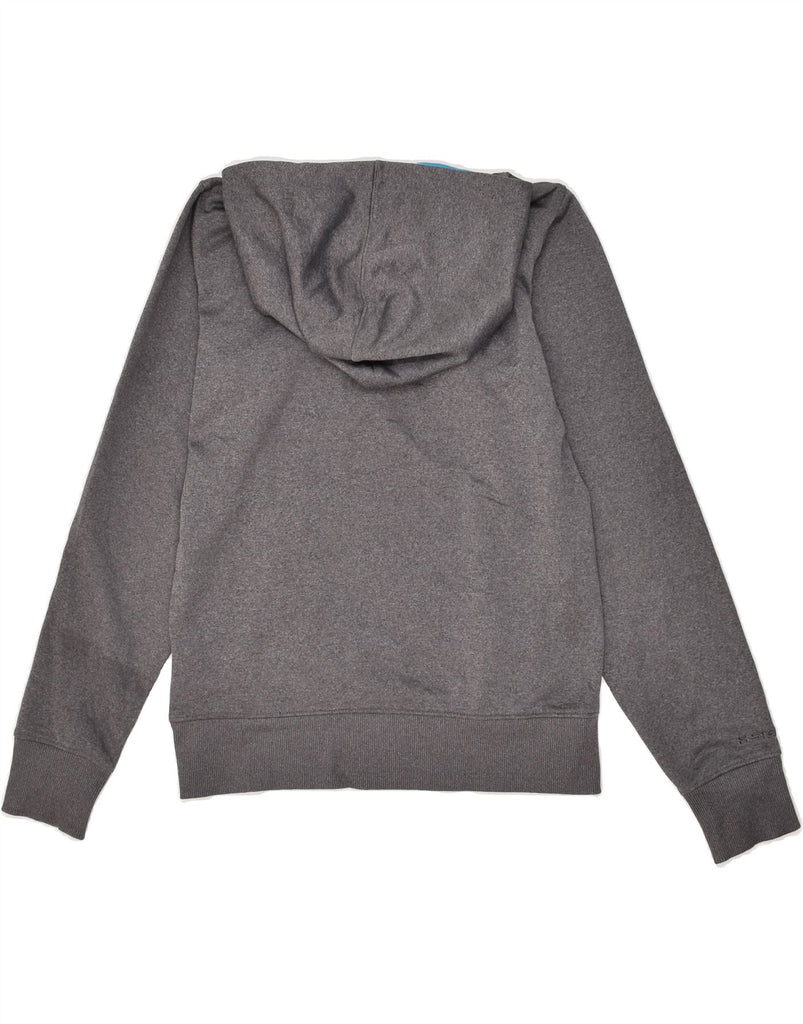 UNDER ARMOUR Womens Cold Gear Graphic Hoodie Jumper UK 10 Small Grey | Vintage Under Armour | Thrift | Second-Hand Under Armour | Used Clothing | Messina Hembry 