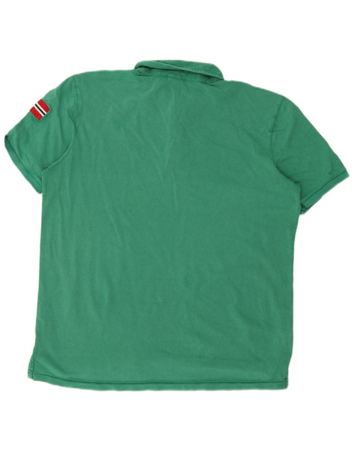 Napapijri Mens Polo Shirt 2XL Green