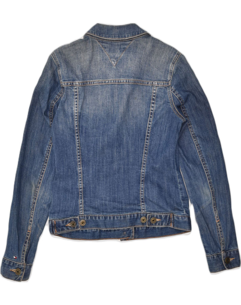 TOMMY HILFIGER Womens Denim Jacket UK 6 XS Blue Cotton | Vintage Tommy Hilfiger | Thrift | Second-Hand Tommy Hilfiger | Used Clothing | Messina Hembry 