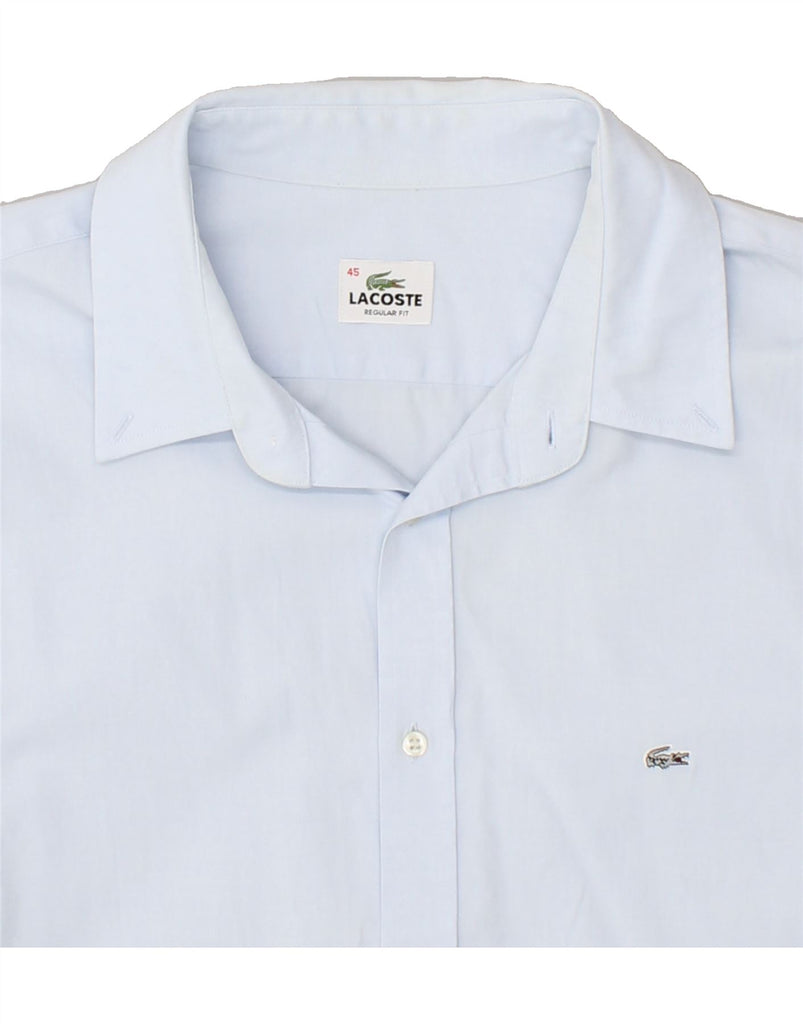 LACOSTE Mens Regular Fit Shirt Size 45 XL Blue Cotton Vintage Lacoste and Second-Hand Lacoste from Messina Hembry 