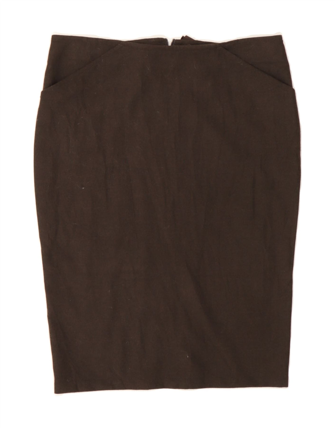 ARMANI Womens Pencil Skirt IT 42 Medium W32  Brown Polyester Vintage Armani and Second-Hand Armani from Messina Hembry 