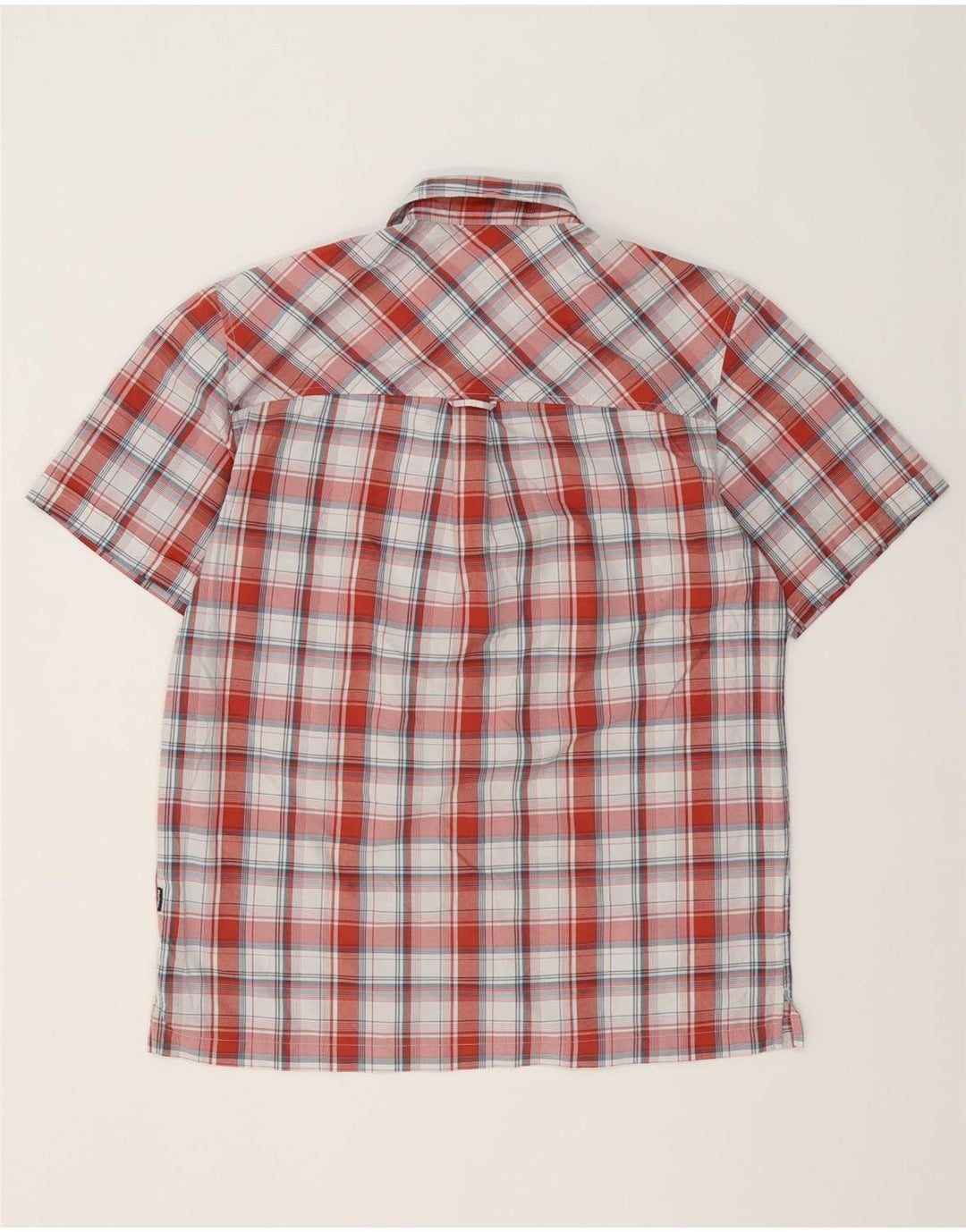 Rohan Mens Short Sleeve Shirt Small Red Check Polyamide