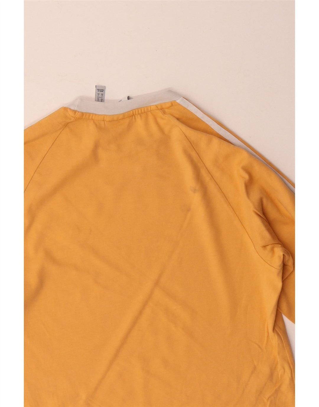 Adidas Mens Top Long Sleeve XS Yellow Cotton