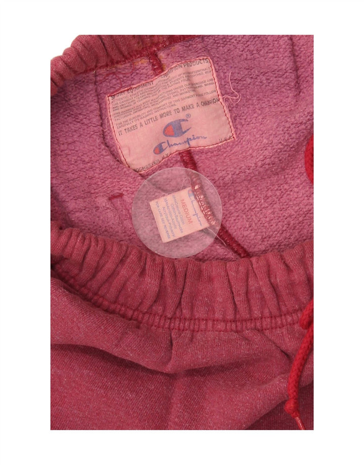 CHAMPION Womens Tracksuit Trousers UK 14 Medium  Red Cotton