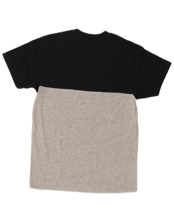 VANS Mens Classic Fit T-Shirt Top Small Grey Colourblock Cotton