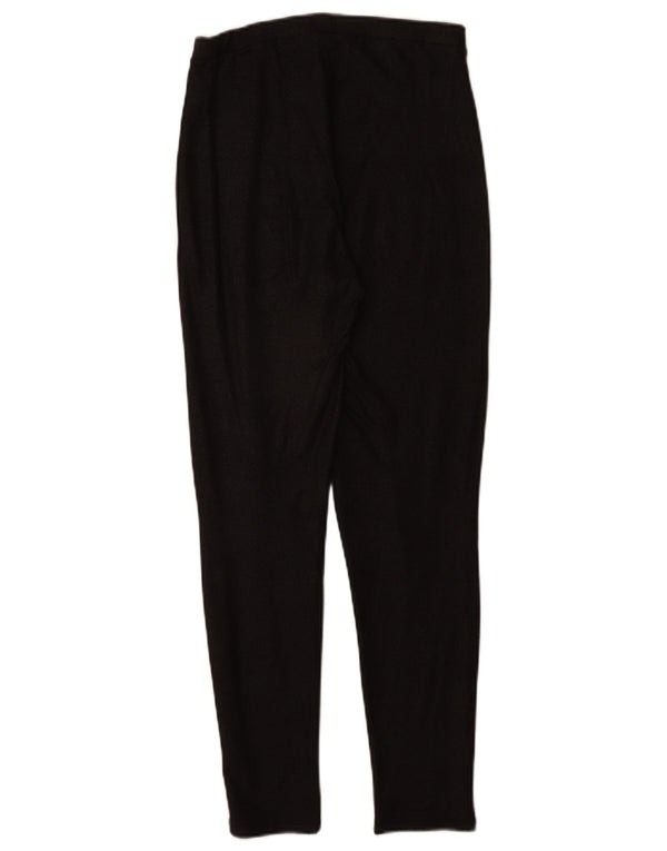 Marks & Spencer Womens Casual Trousers UK 8 Small W26 L29 Black Spotted