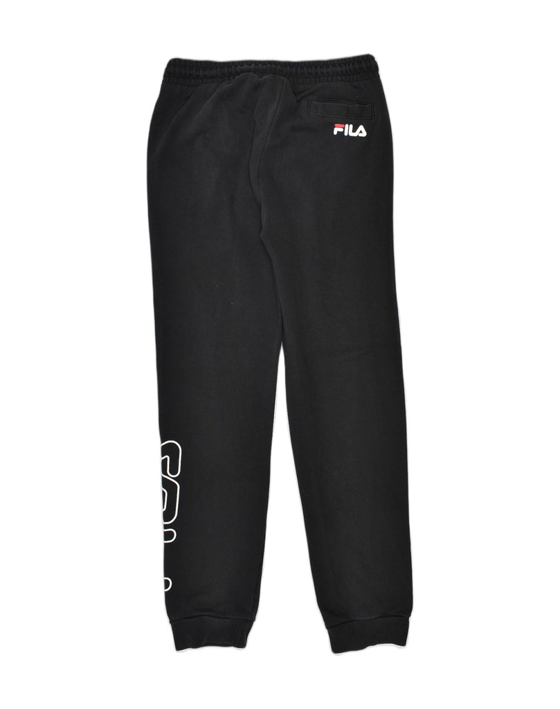 FILA Boys Tracksuit Trousers Joggers 11-12 Years Black Cotton | Vintage Fila | Thrift | Second-Hand Fila | Used Clothing | Messina Hembry 