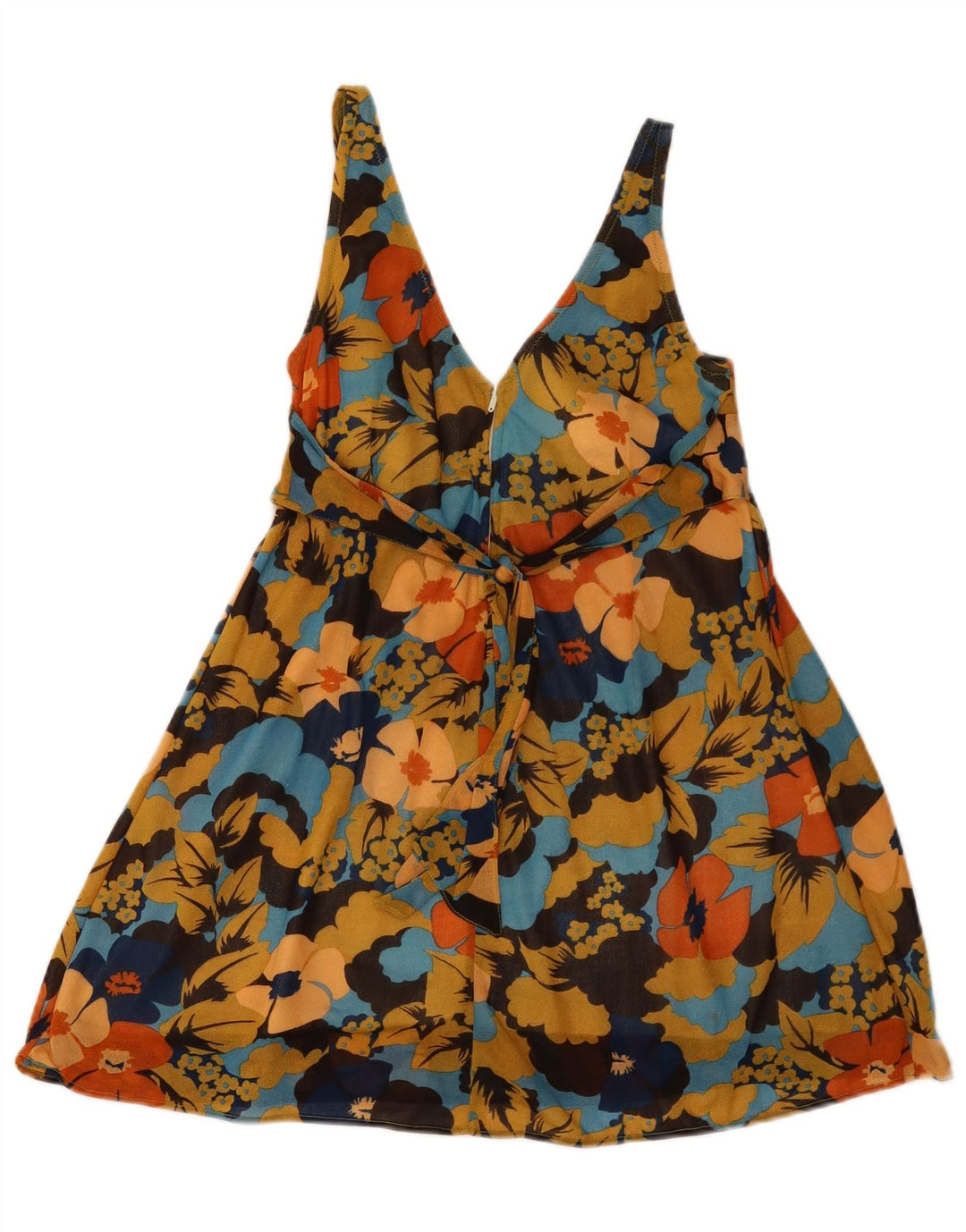 Vintage Womens Sundress UK 10 Small Multicoloured Floral