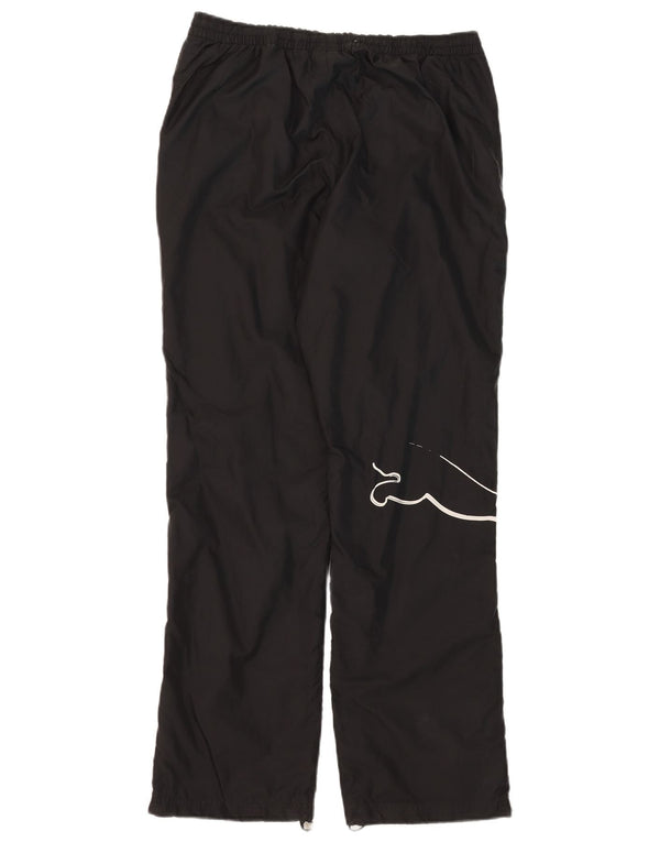 Puma Mens Graphic Tracksuit Trousers Medium  Black Polyamide