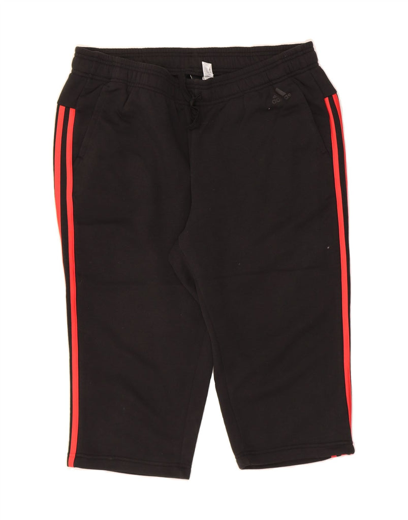 ADIDAS Womens Bermuda Sport Shorts UK 20/22 XL  Black Cotton Vintage Adidas and Second-Hand Adidas from Messina Hembry 