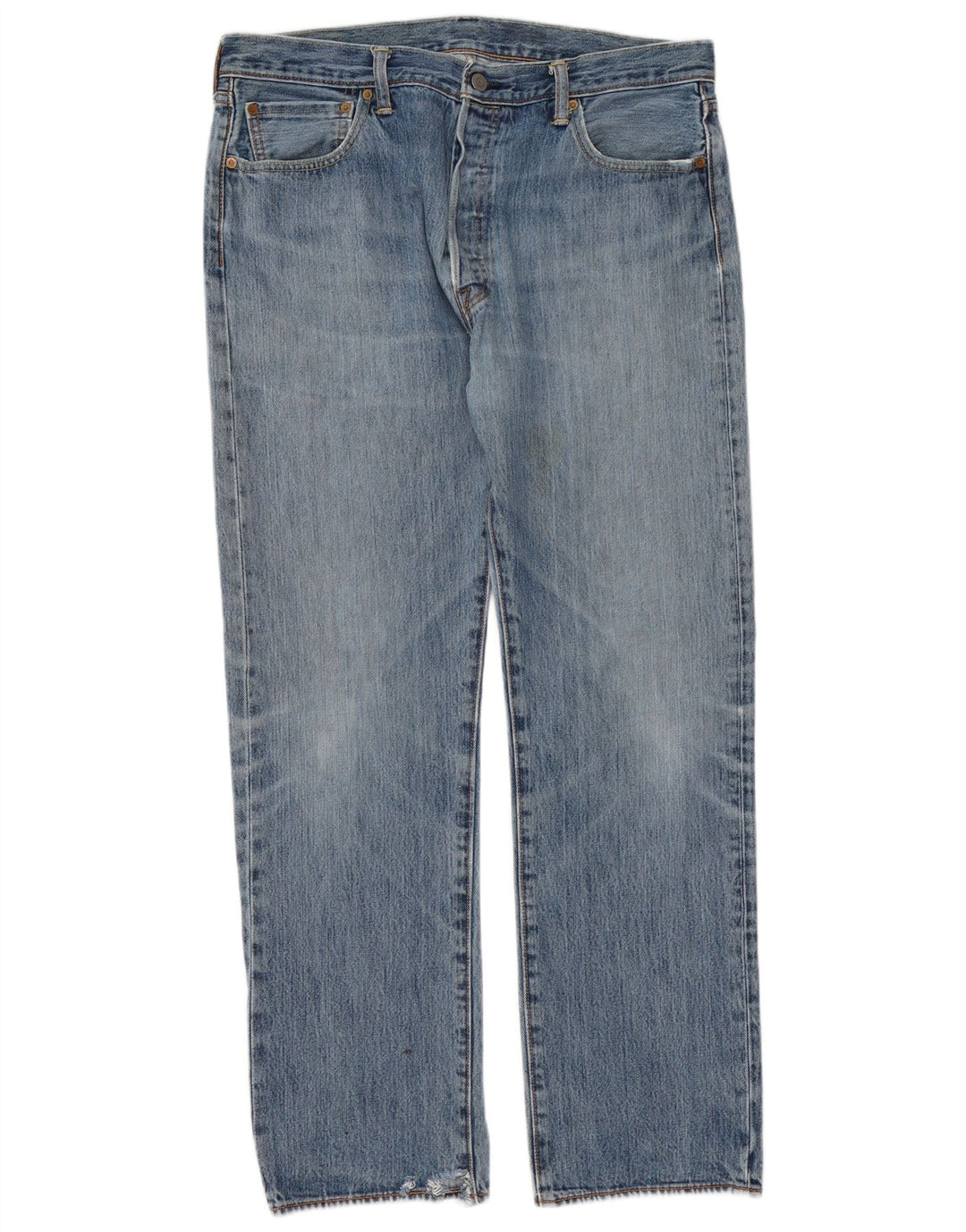 Levi's Mens 501 Straight Jeans W36 L32 Blue Cotton