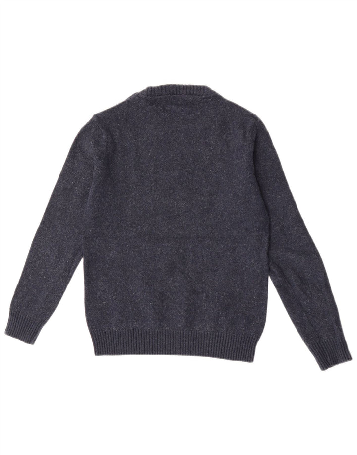 Jack & Jones Mens Crew Neck Jumper Sweater Small Navy Blue Cotton