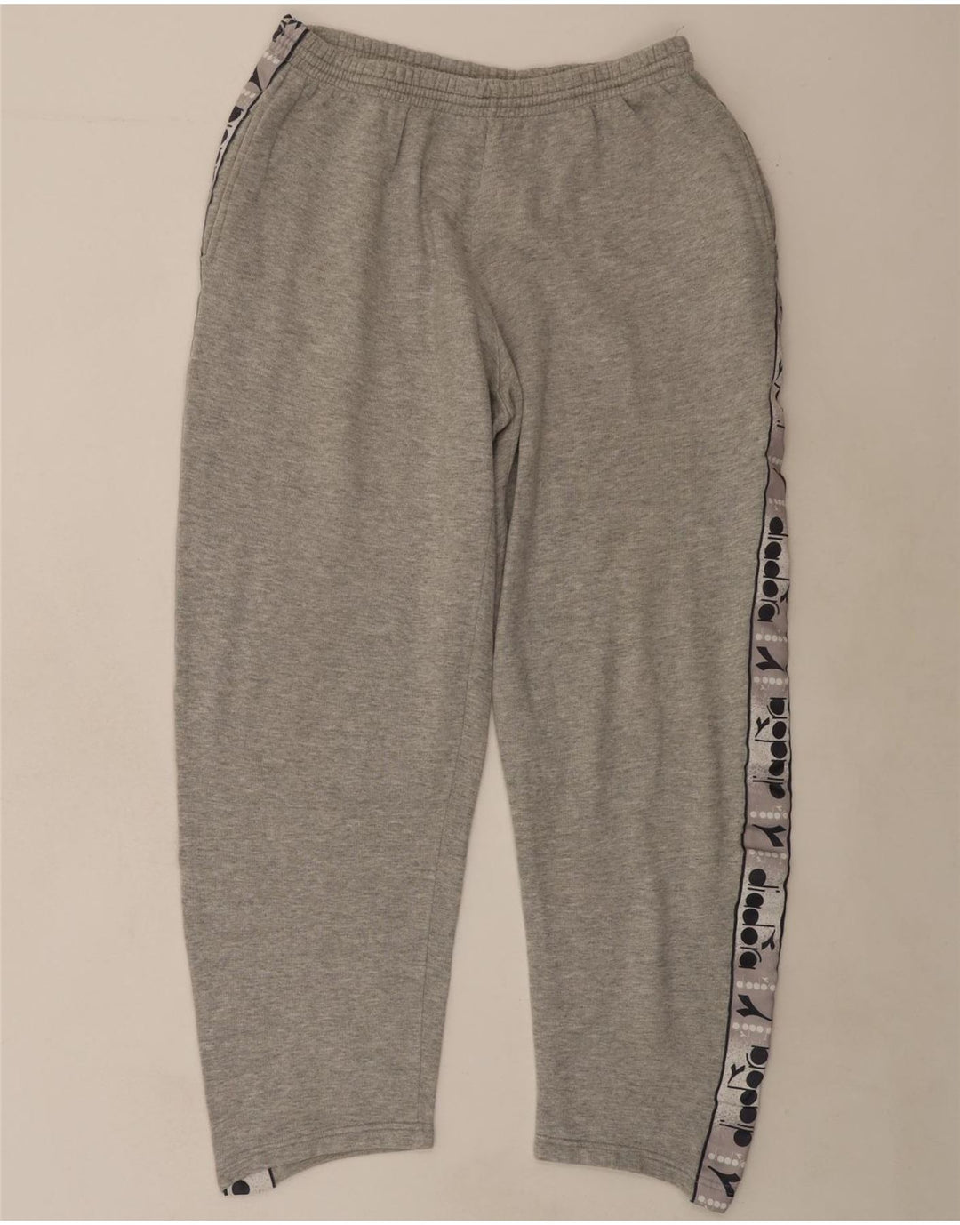 DIADORA Mens Graphic Tracksuit Trousers XL  Grey Cotton Vintage Diadora and Second-Hand Diadora from Messina Hembry 
