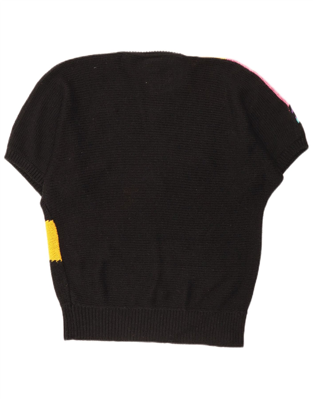 Yessica Womens Crew Neck Jumper Sweater EU 40/42 Medium Black Colourblock