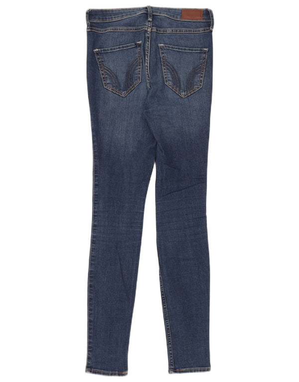 Hollister Womens High Rise Skinny Jeans W25 L30 Blue Cotton