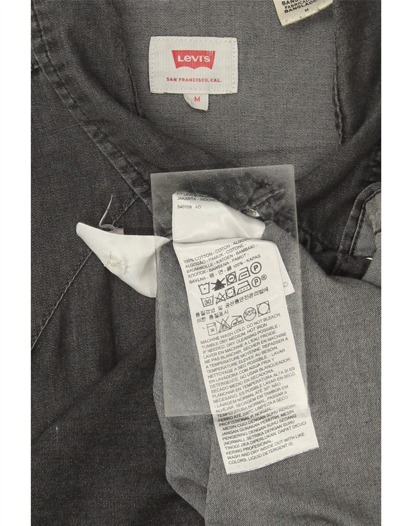 LEVI'S Mens Denim Shirt Medium Grey Cotton Vintage Levi's and Second-Hand Levi's from Messina Hembry 