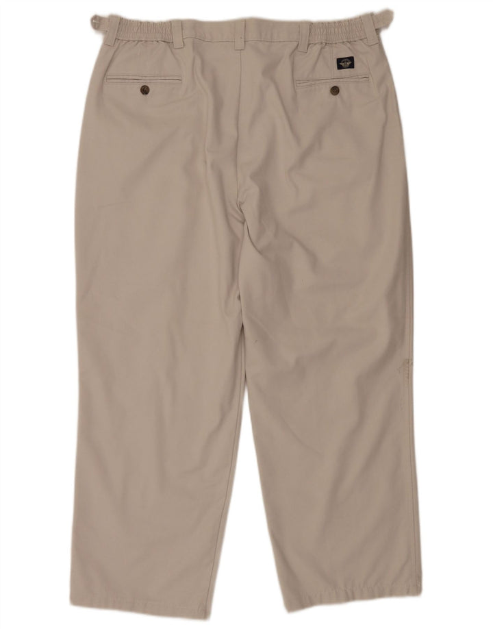 Dockers Mens Khakis Pegged Chino Trousers W40 L28 Grey Cotton