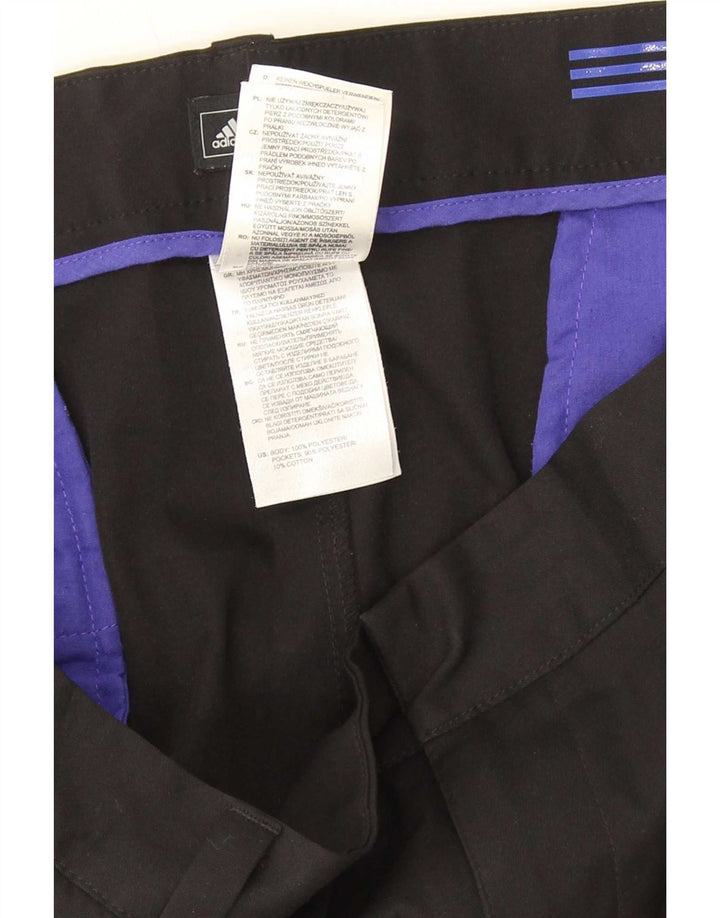 Adidas Mens Straight Suit Trousers W40 L30 Black Polyester