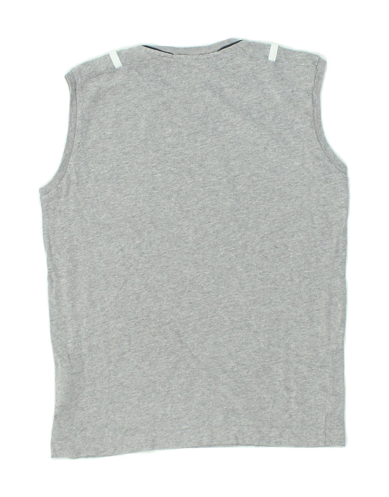 CHAMPION Boys Graphic Vest Top 11-12 Years Large Grey Cotton | Vintage Champion | Thrift | Second-Hand Champion | Used Clothing | Messina Hembry 