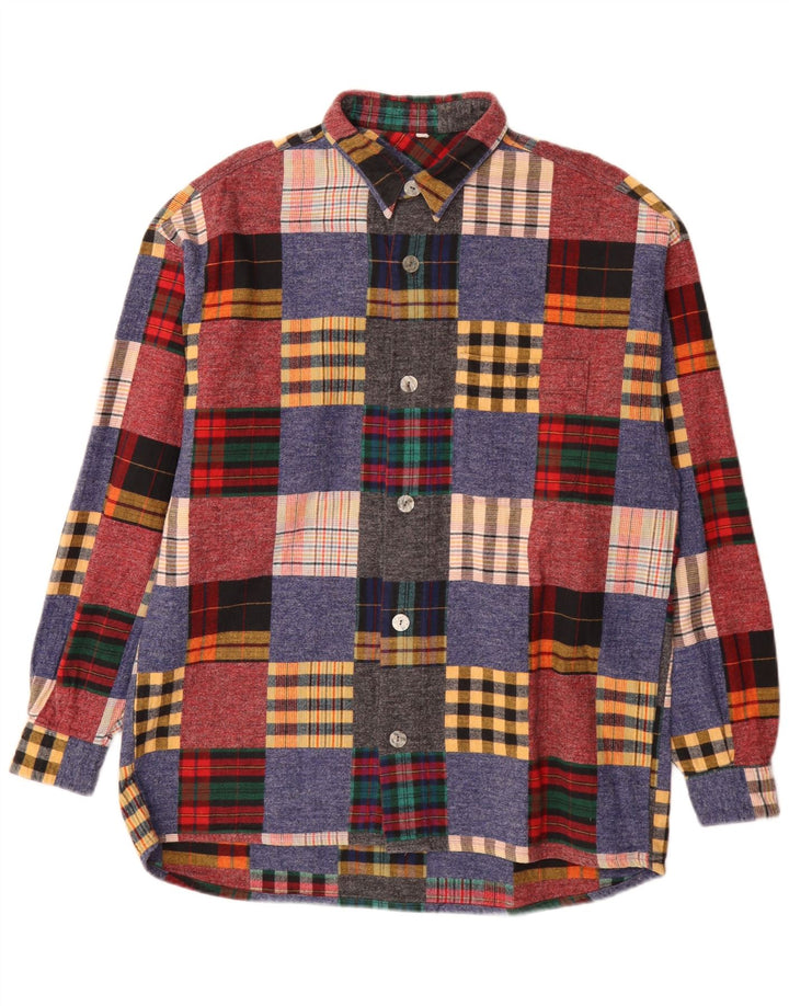 Signum Mens Flannel Shirt Medium Multicoloured Check Cotton